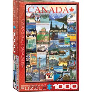 Eurographics puzzel Travel Canada Vintage Posters - 1000 stukjes