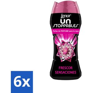 Lenor Unstoppables - Geurbooster - Frisse Sensatie - 10 Wasbeurten - Voordeelverpakking - 6 stuks
