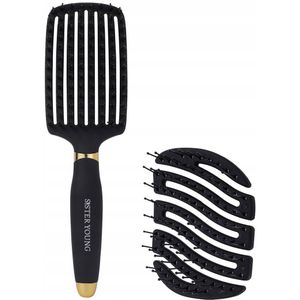 Luxe Haarborstel Set: OVIA BLACK & MILA BLACK NV - Stijlvol en Effectief