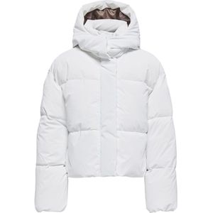 Only - Onldixie Life Puffer Jacket - Winterjas - Wit - 100% Gerecycled Polyester