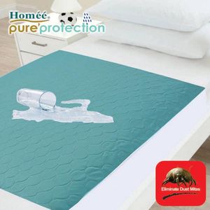 Homéé® Wasbare incontinentie bedonderlegger 4 laags met instopstrook  waterdicht TPU 85x90 +50cm