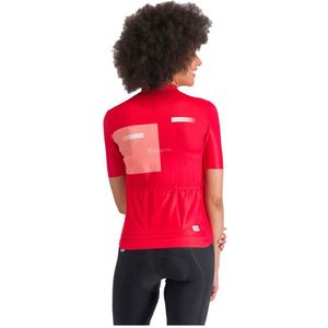 Sportful Gruppetto Korte Mouw Wielertrui Rood M Vrouw