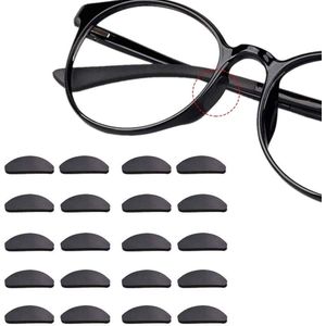 Zelfklevende neuspads anti-slippads van siliconen; 12 paar 1 mm zwart