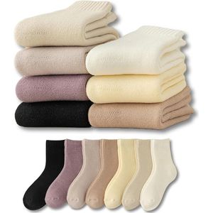 Fleece Sokken - Herfst/Winter Warmte Sokken voor Vrouwen - Dikke Thermo Laarzen Sokken - Zachte en Pluizige Slippersokken - Ideaal voor Zwangerschap en Thuisgebruik - 7 Paar