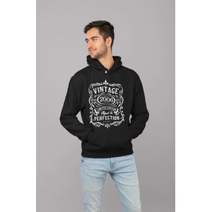 2006 Jaar Zwart Hodie - Maat M - Vintage Aged To Perfection - Verjaardagscadeau - Limited Edition