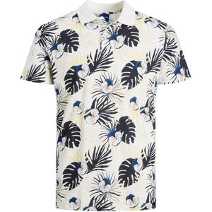 JACK&JONES JORTULUM AOP POLO SS Heren Poloshirt - Maat S