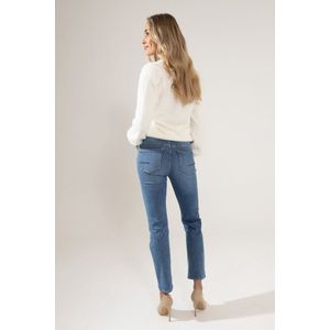 GARCIA Celia Dames Straight Fit Jeans Blauw - Maat W28 X L28