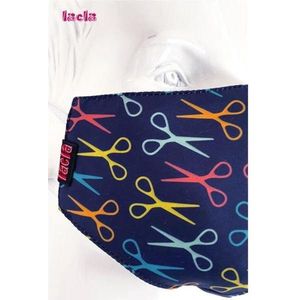 Mascarilla Textil Adulto Color Estampado Tijeras