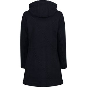 Damesjas - Wooltech - Zwart - Synthetisch - Capuchon en Ritszakken