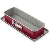 Dr.Oetker - 2479 - Bakvorm - Bordeaux - Roestvrij Staal, Opklapbaar, 30 x 12 cm