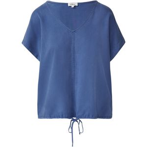 s.Oliver - Blouseshirt - Saffier - Losse Pasvorm - Kwartmouw