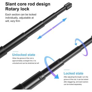 Extension Selfie Stick 157cm Draagbare Onzichtbare Uitschuifbare Pole Monopod Action Camera Accessoires voor One Rs X2 X3