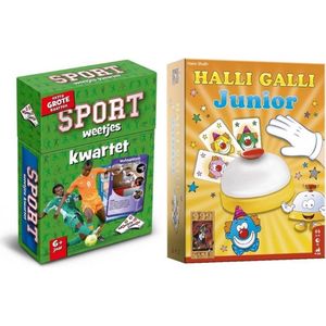 Spellenbundel - 2 Stuks - Kwartet Sport Weetjes & Halli Galli Junior