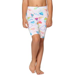 Merry Style Meisjes Leggings - Sport - Vrijetijdsbroek - Korte - Katoen - Wit/Harten/Meow - 122 - MS-MS10-406-LE