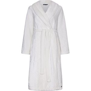 Duurzame fleece badjas wit - Wit - Maat - XL