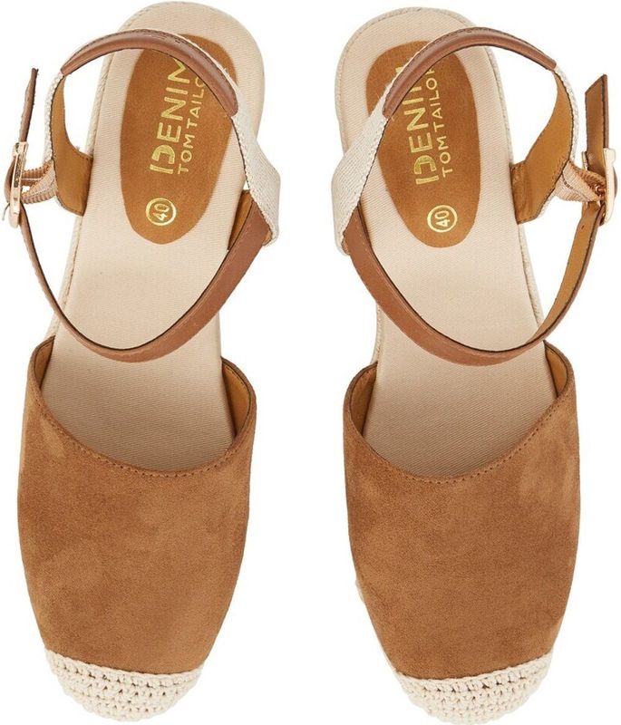 Tom Tailor Dames 7490730001 sleehaksandalen, dksand, 37 EU, Dksand, 37 EU