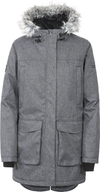 Trespass - Thundery - Regenjack - Zwart/Zilver Grijs - Waterproof