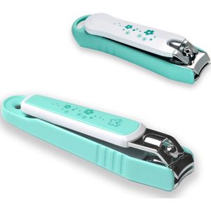 Bovista Nagelknipper Met Opvangbakje - Nagelknipper - Teennagels - Nagelschaar - Nageltang - Nail Clipper - Nail Cutter - Groen