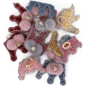 20 stuks hondenhaarstrikken met elastieken - schattige kroonkunst - Doggy Kitten - Topknot Attachment - verzorgingskostuums accessoires - set voor puppykat .