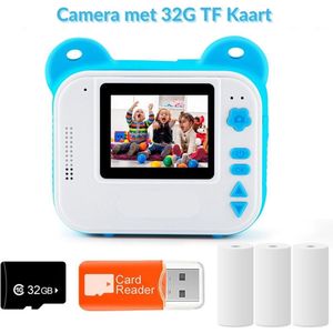 ReTrend Instant Digitale Kindercamera - Blauw - 2 Inch - 1080P HD