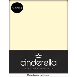 Cinderella Hoeslaken Percaline Optiform Vanille-90 x 220 cm