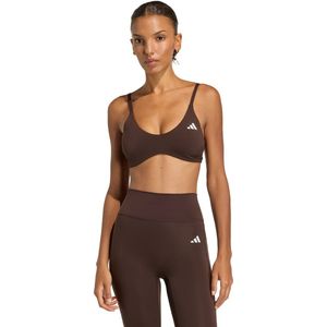 adidas Performance Optime Essentials Workout Light Support Bra - Dames - Bruin
