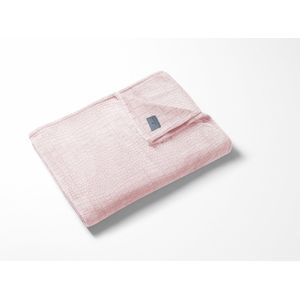 Linnick Flanel Fleece Deken Croco - light pink - 140x200cm - Plaid