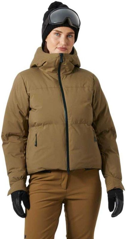 Helly Hansen - W Nora Short Puffy Jacket - Sepia Plad Print - Winterjas