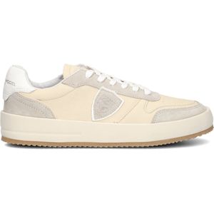 Philippe Model Nice Low Sneakers - Leren Sneaker - Heren - Beige - Maat 39