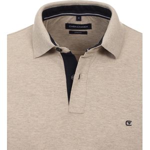 Casa Moda - Poloshirt Beige - Regular-fit - Heren Poloshirt Maat XL