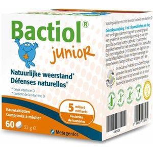 Metagenics Bactiol junior - 60 kauwtabletten