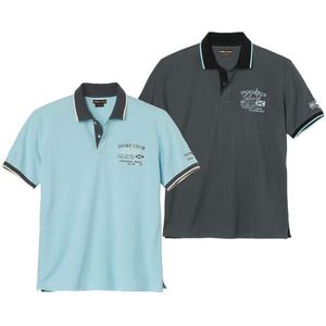 ATLAS FOR MEN - Set van 2 piquépolo’s Pacific - Heren - Verkrijgbaar in grote maten - L