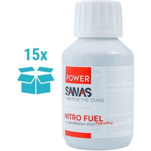 SANAS NITRO FUEL PRE-WORKOUT SHOT 15 X 100ML ANANAS