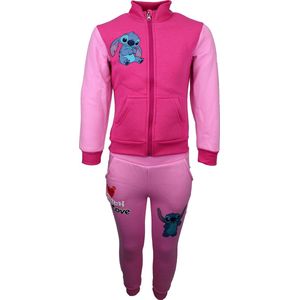 Disney Joggingpak / Huispak Lilo & Stitch Limited roze Kids & Kind Meisjes Roze - Maat: 104