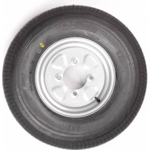 Compleet 10 inch Vredestein wiel - 5.00-10 band + velg - franse steek: 4x115 - 500 kg - 8PR - 85 mm naafdiameter