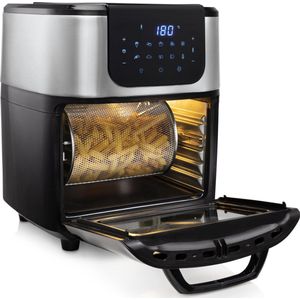 Princess Airfryer Oven DeLuxe 182075 - Heteluchtfriteuse - Extra groot 11 liter - 10 automatische programma's - RVS/Zwart