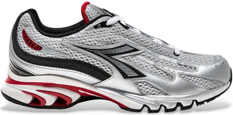 Diadora - Mythos Propulsion 280 - Hardloopschoenen - Zilver - Veters - Plat