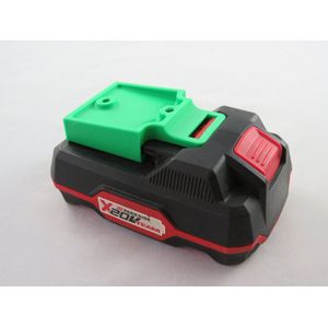 2x Accuhouder voor Parkside X20V batterij - Batterij montage - Batterijhouder - Groen