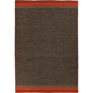 Twice - Wollen Vloerkleed - Bruin - 200x300 cm - Hoogpolig