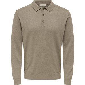 ONLY & SONS - ONSLOUI REG 12 - Gebreide Trui - Desert Taupe - Lange Mouwen