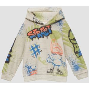 Sweatshirt - Met Motief en Capuchon