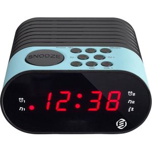 Equivera Wekkerradio Op Netstroom - Klokradio - Wekkerradio - Klokradio Met Wekker - Wekkerradio Dab - Wekker Dab Radio