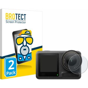 BROTECT - Screenprotector voor DJI Osmo Action 4 (Lens) - Folie Beschermfolie matte 2 Stuks