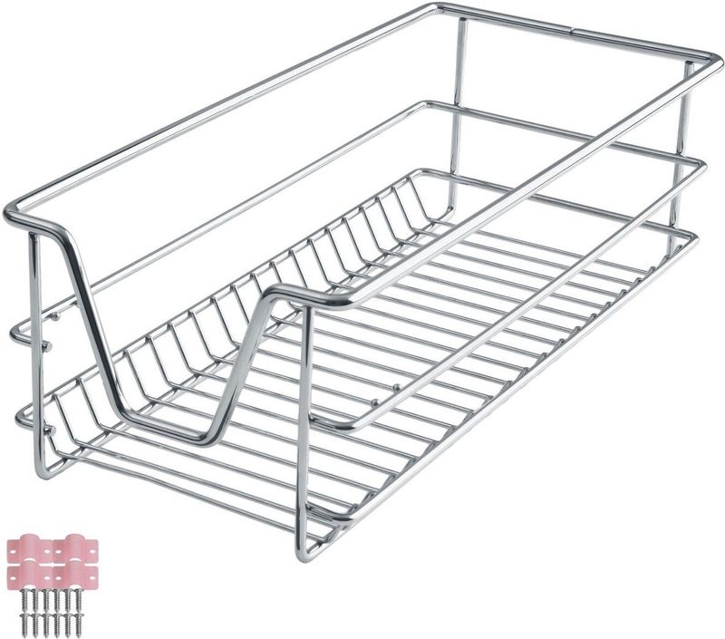 Uitschuifbaar Telescopisch keukenrek - voor o.a. keukenkast - 30 cm breed - 402014