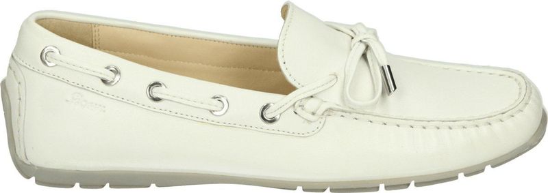 Sioux - CARMONA-701 - Instappers - Wit - Glad Leer - Rubber Zool