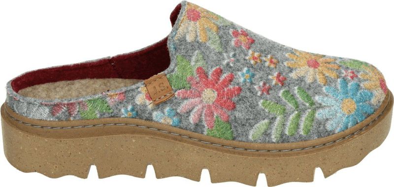 Josef Seibel - Charmaux 01 - Pantoffels - Grijs Multi - Gebloemd