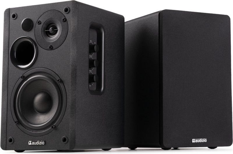 Audizio - KS01 - Boekenplank Speakers - Zwart - 80W - Bluetooth