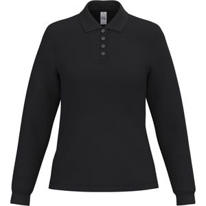 iDeal Basic Brand Dames piquépolo LSL IB223 - Ideal Black - L