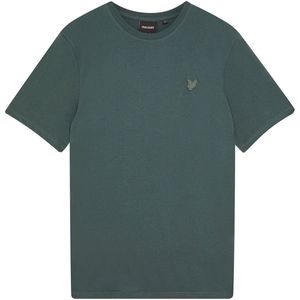 Lyle & Scott - T-Shirt - Donkergroen - S (36)