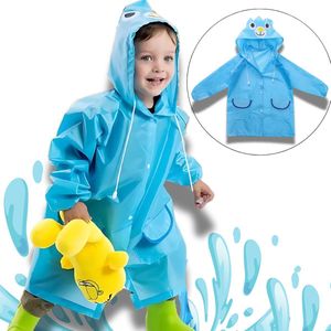 BoefieBoef Regenjas / Poncho Blauwe Beer Regenjas voor Kinderen | Regen Poncho Waterdichte Jas voor Peuters | 2-6 Jaar | Poncho | Knutseljas | Blauw